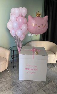 Коробка сюрприз, кульки з гелієм 0063 0063 фото