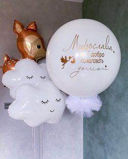 Композиція кульки з гелієм "Виписка" 0268 0268 фото