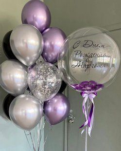 Композиція кульки з гелієм "З Днем Народження" 0869 0869 фото