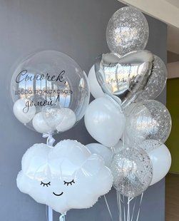 Композиція кульки з гелієм "Виписка" 0872 0872 фото