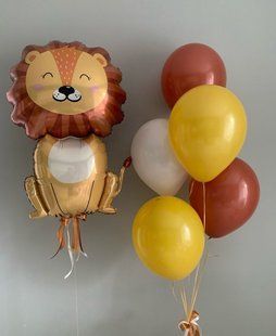 Композиція кульки з гелієм "З Днем Народження, тигр" 1073 1073 фото